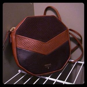 Fossil Purse Leather and Suede NEW WITHOUT TAGS